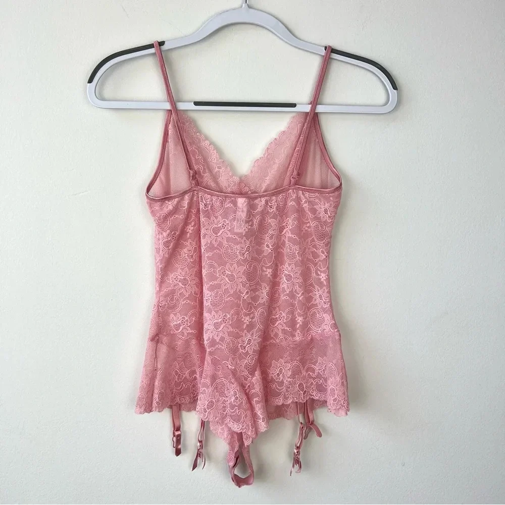 Victoria’s Secret Pink Lace Thong Bodysuit